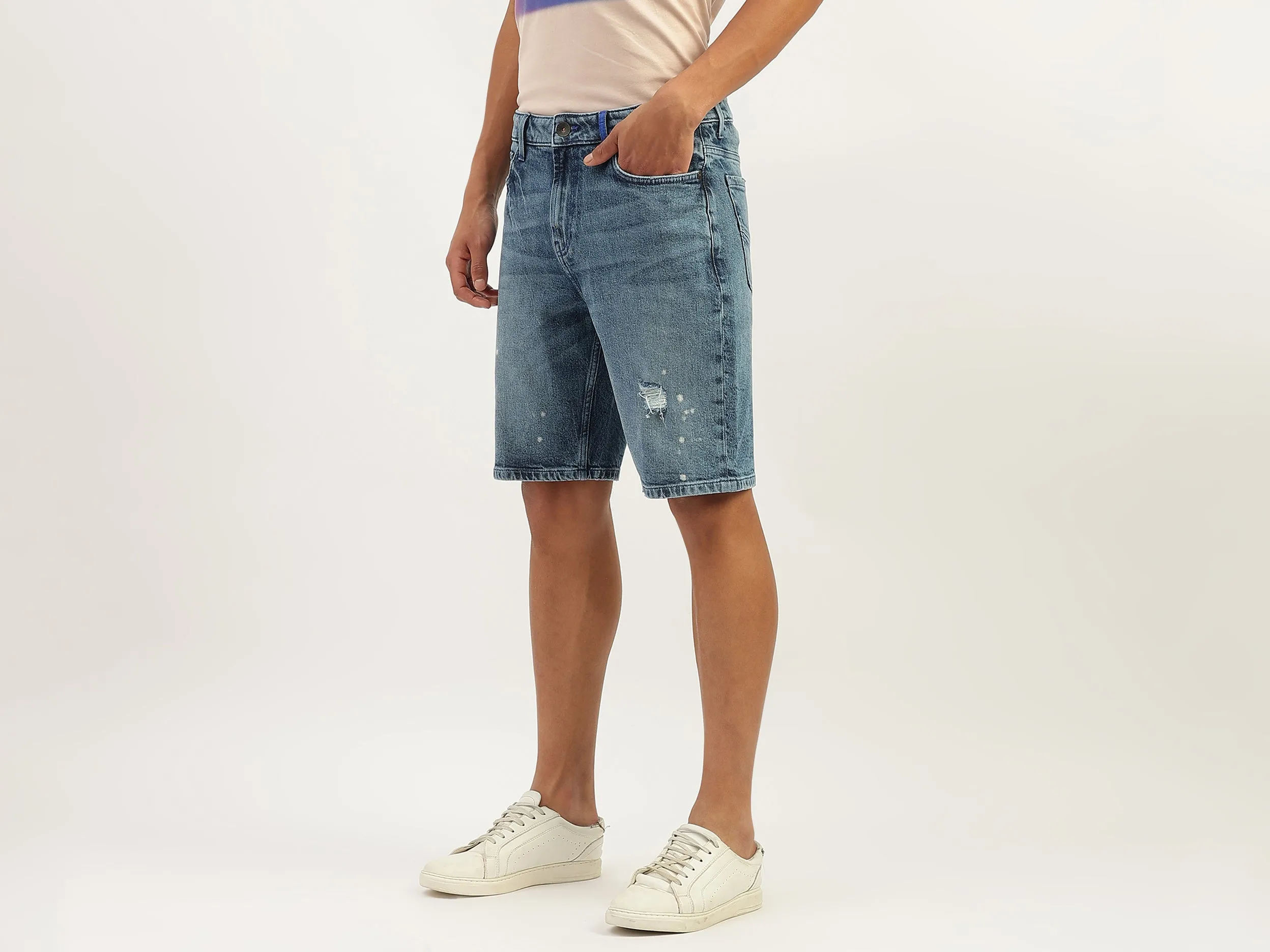 Solid Comfort Fit Shorts