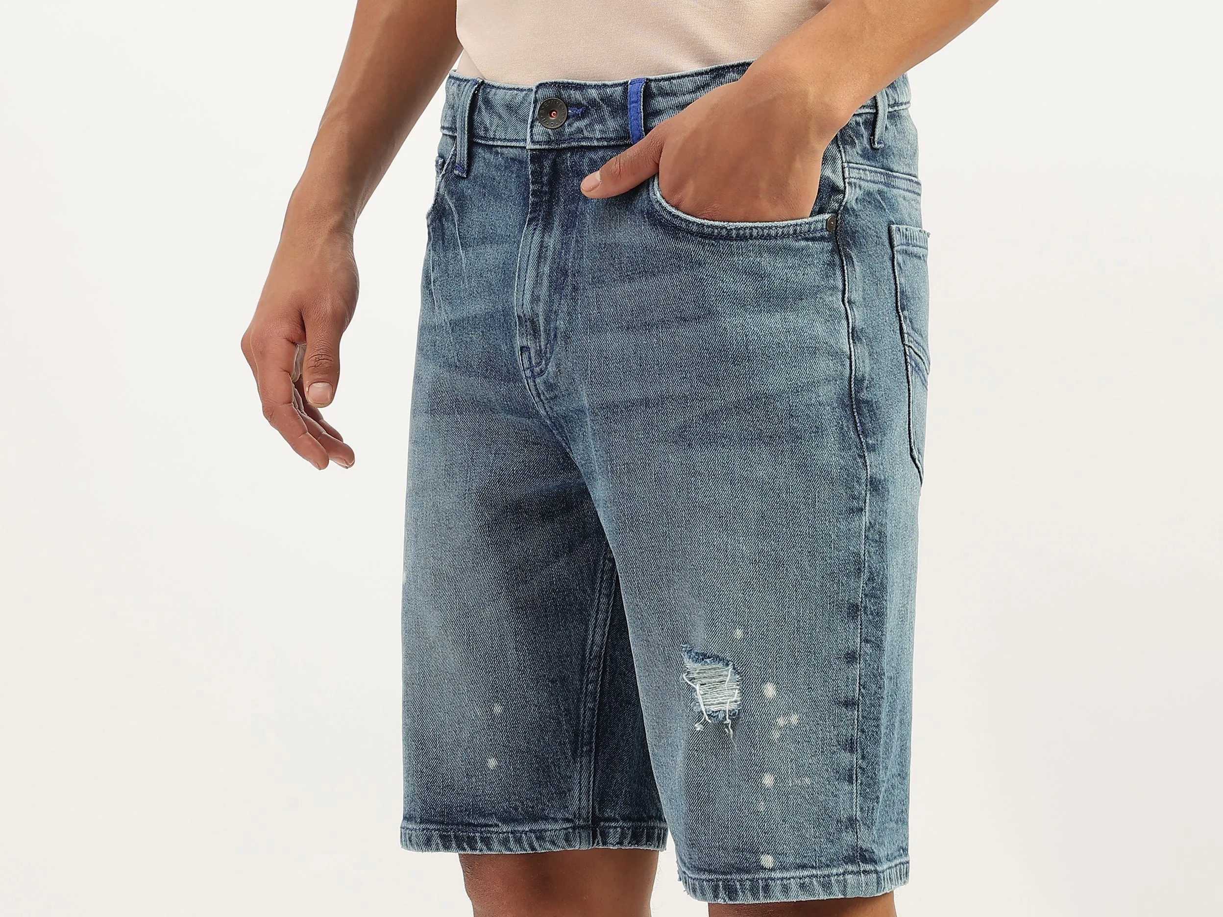 Solid Comfort Fit Shorts