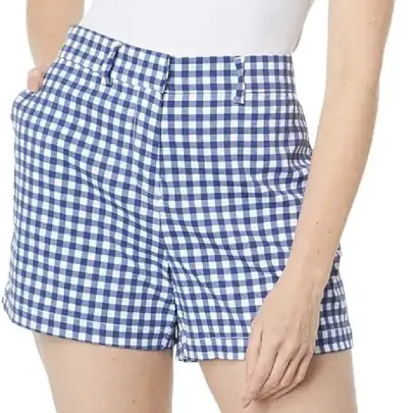 Southern Tide 2 Shorts Inlet Gingham Performance Shorts Nautical Navy NWT
