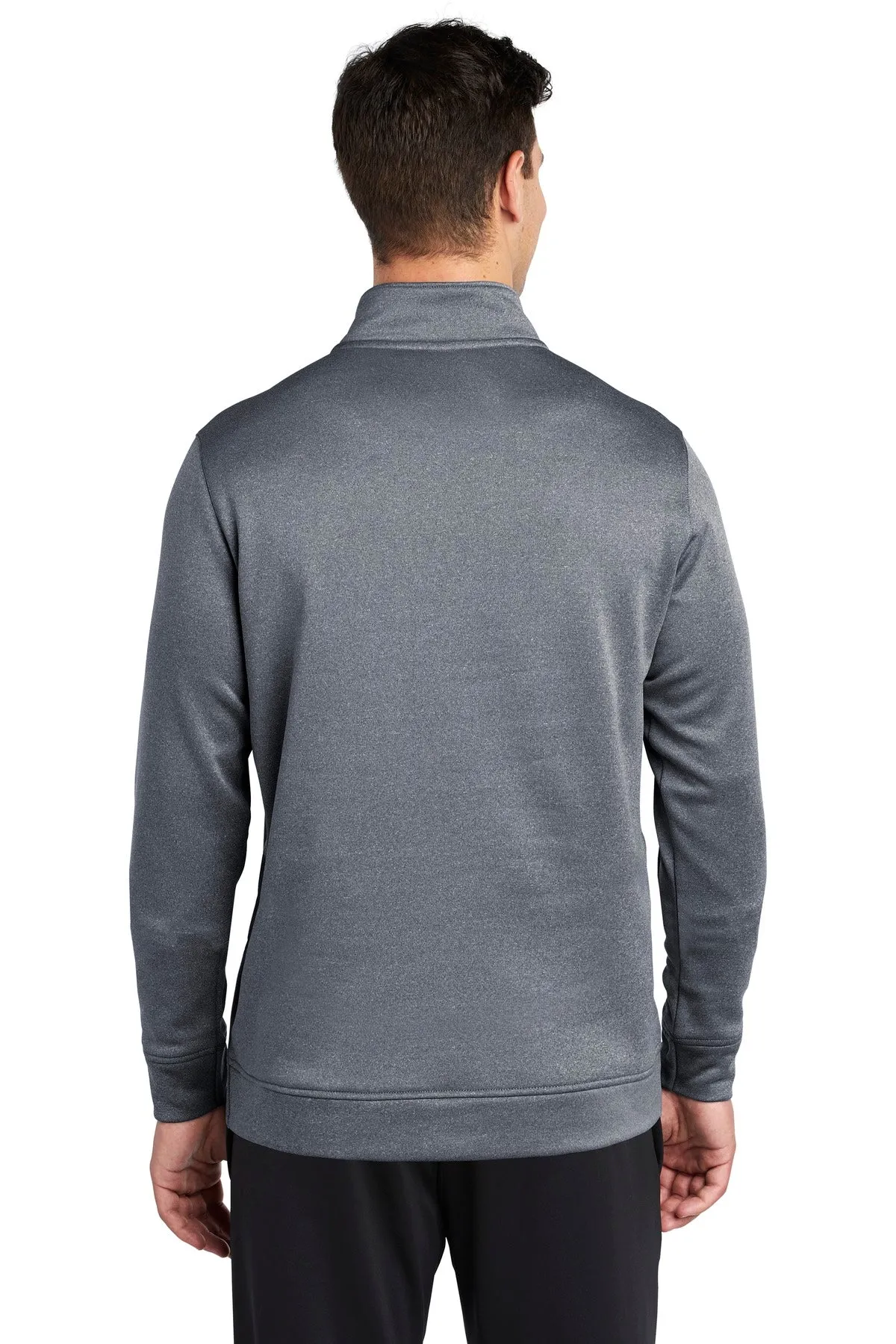 Sport-Tek  PosiCharge  Sport-Wick  Heather Fleece 1/4-Zip Pullover. ST263 True Navy Heather