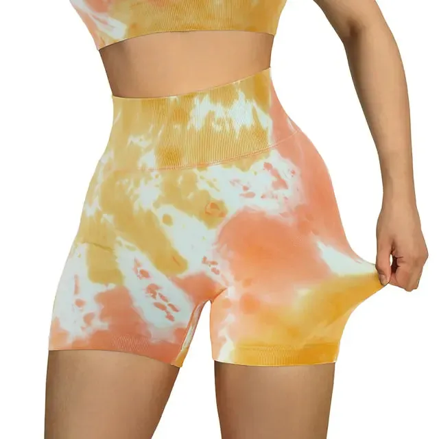 Sports Women High Waist Workout Seamless Fitness Yoga Shorts