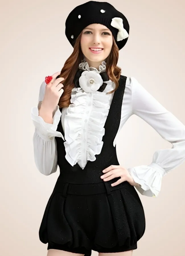 Steampunk High Collar Shirt