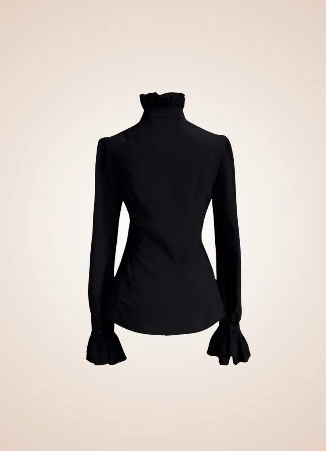 Steampunk High Collar Shirt