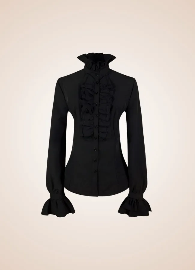 Steampunk High Collar Shirt