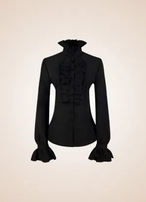 Steampunk High Collar Shirt