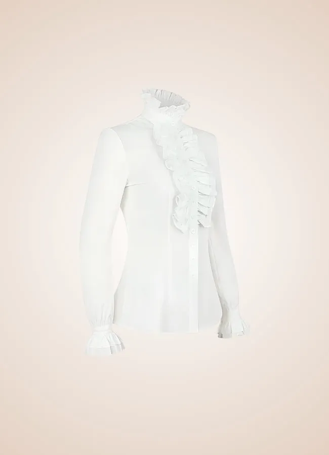 Steampunk High Collar Shirt