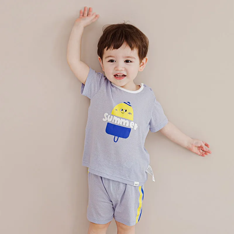 Summer Sherbet Short Sleeves Set (Mesh) 2309C01