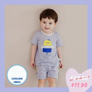 Summer Sherbet Short Sleeves Set (Mesh) 2309C01