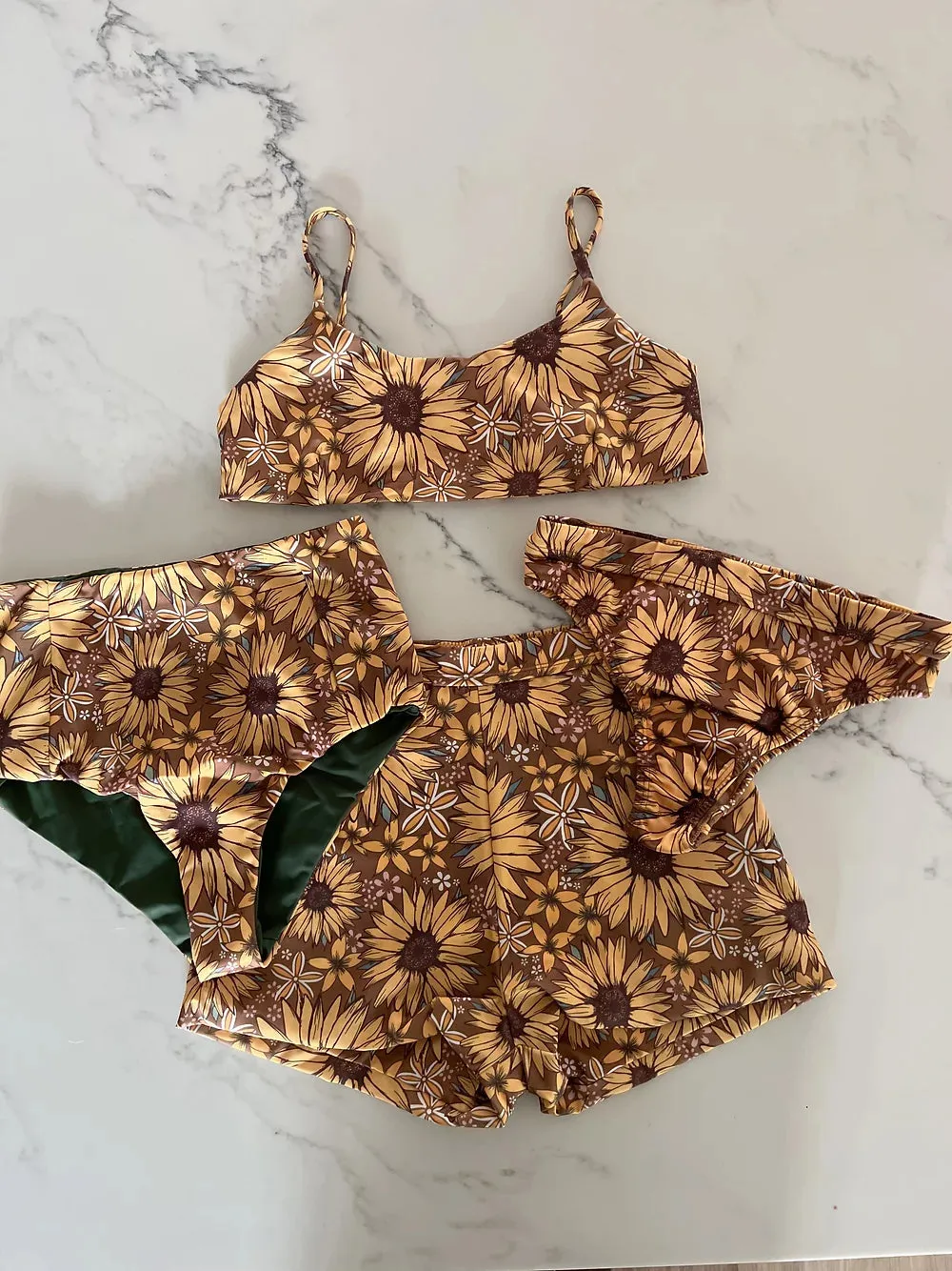 Surf Shorties in Sunflower