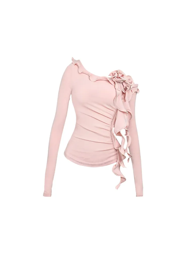 Sweet Pear Dream Muse Ruffle Shirred Top & Bow Cake Skirt Set