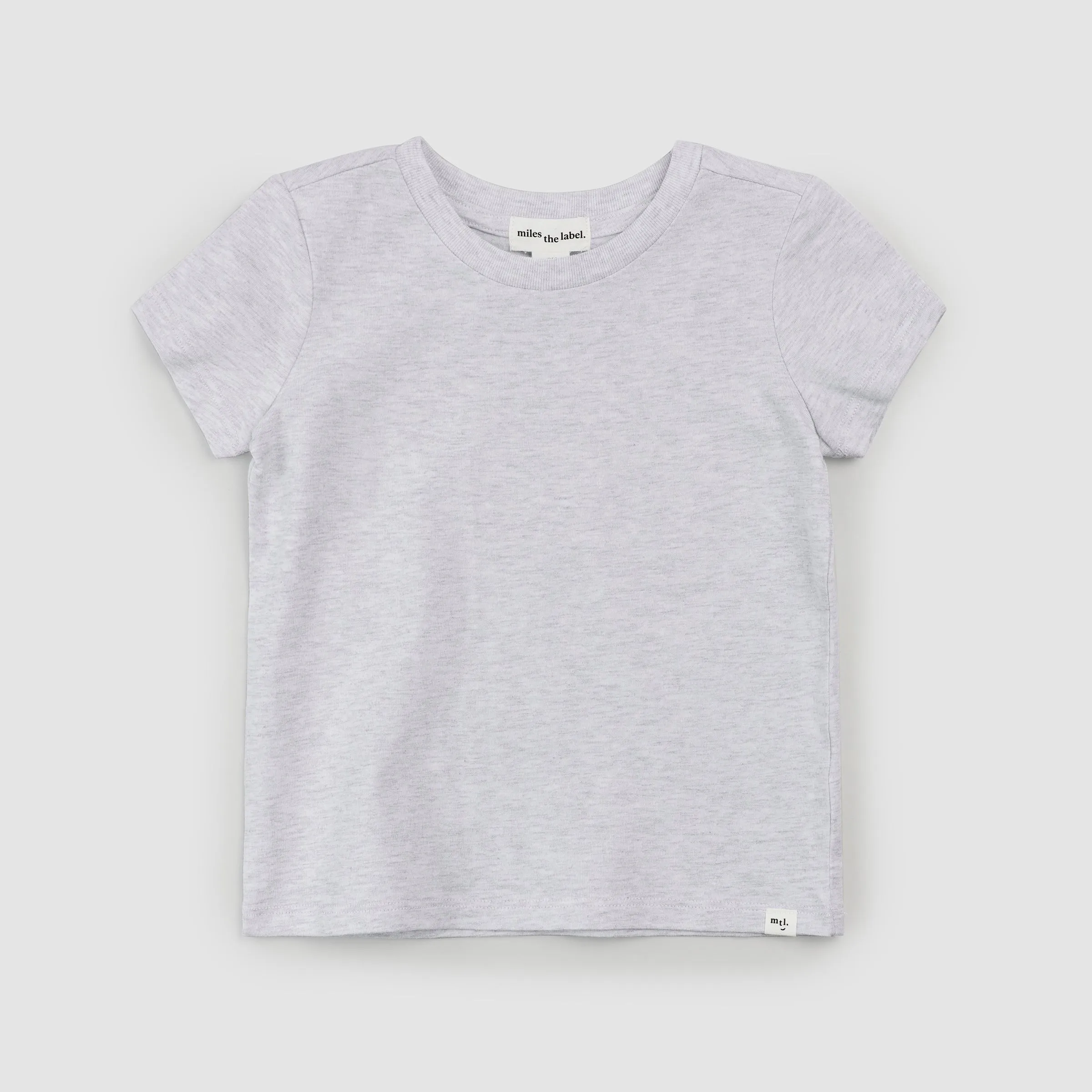 T-shirt marbre gris chiné « Miles Basiques » pour fille