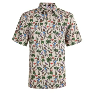 Tattoo Golf Summertime Cool-Stretch Men's Golf Shirt Sand