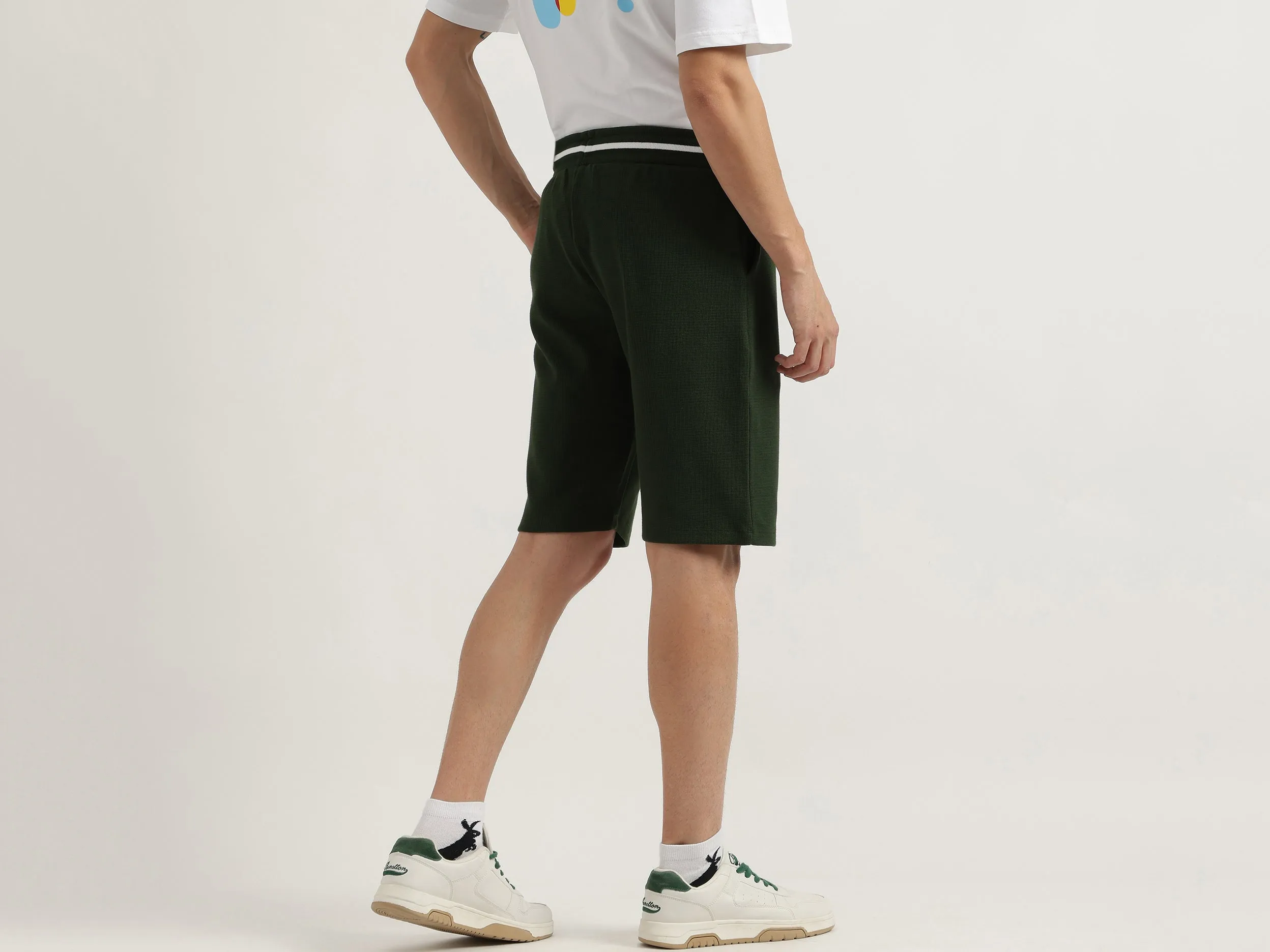 Textured Regular Fit Shorts