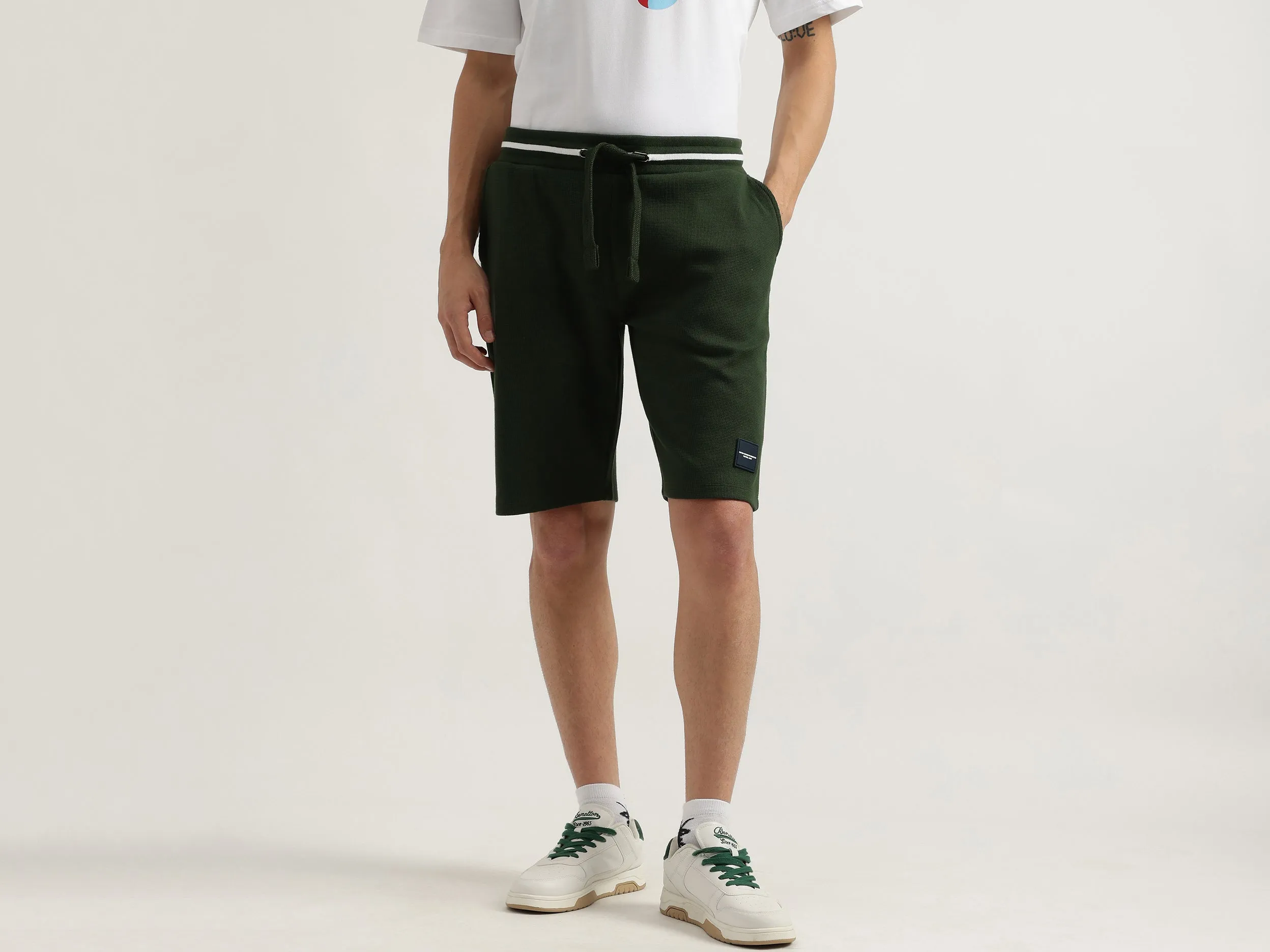 Textured Regular Fit Shorts