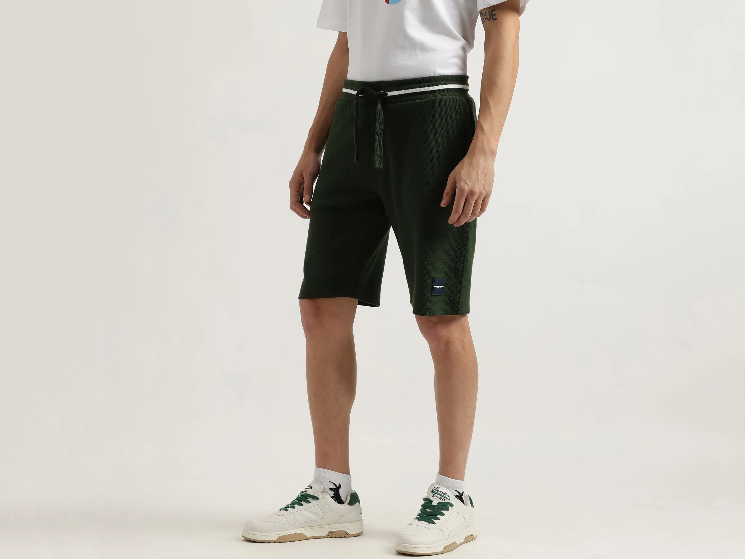 Textured Regular Fit Shorts