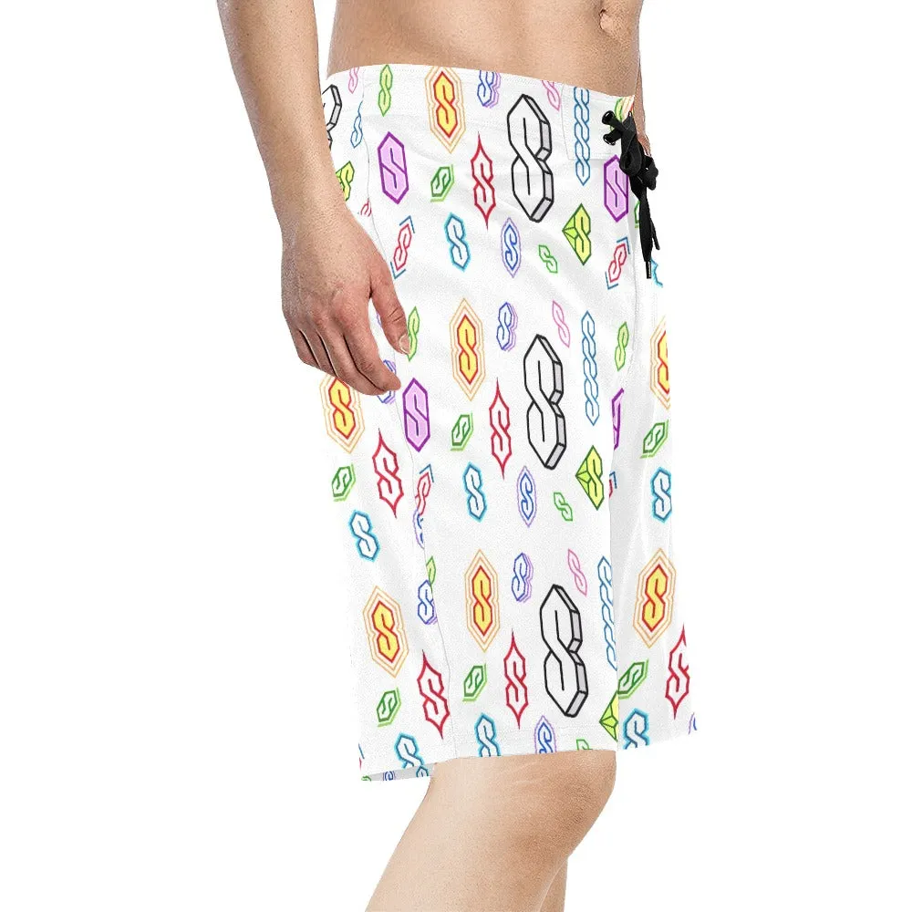 The Cool S Men's All Over Print Relaxed-Fit Shorts