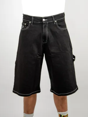 Three Sixty Clothing - Loose Fit Carpenter - Shorts - Black 28 Last Pair