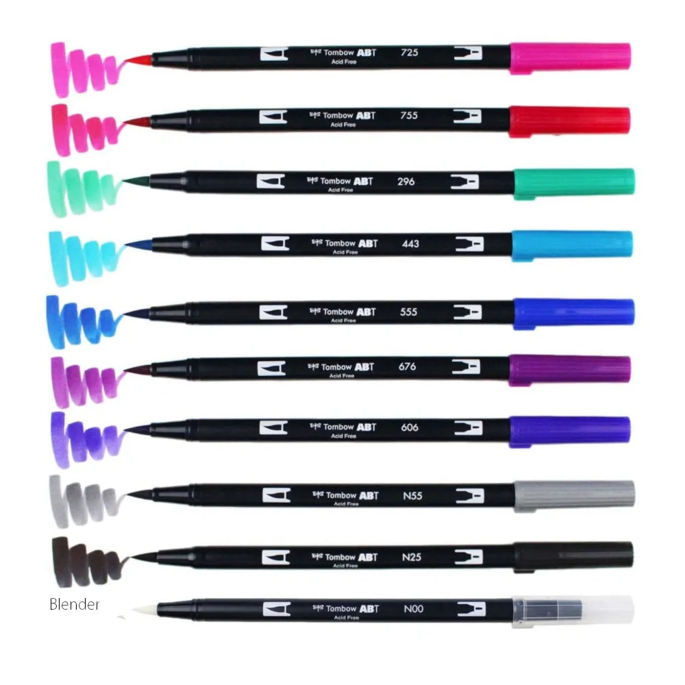 Tombow AB-T10CGA Galaxy 10pc Brush Set