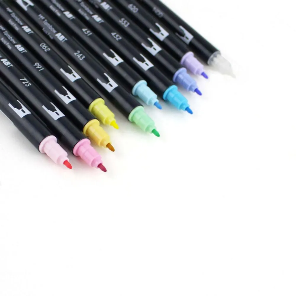 Tombow AB-T10CPA Pastel 10pc Brush Set