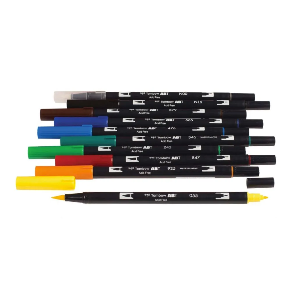 Tombow AB-T10CPR Primary 10pc Brush Set