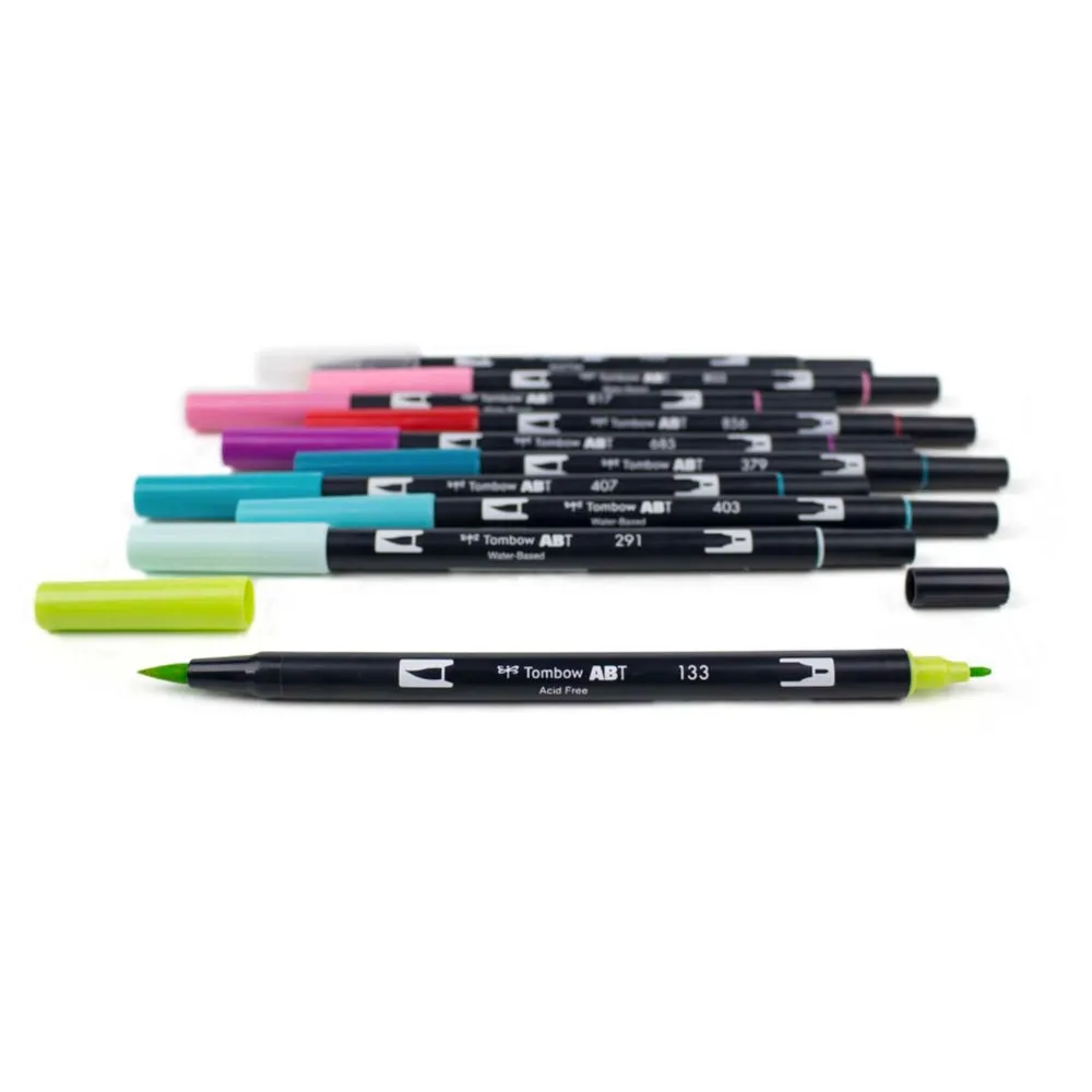 Tombow AB-T10CTR Tropical 10pc Brush Set