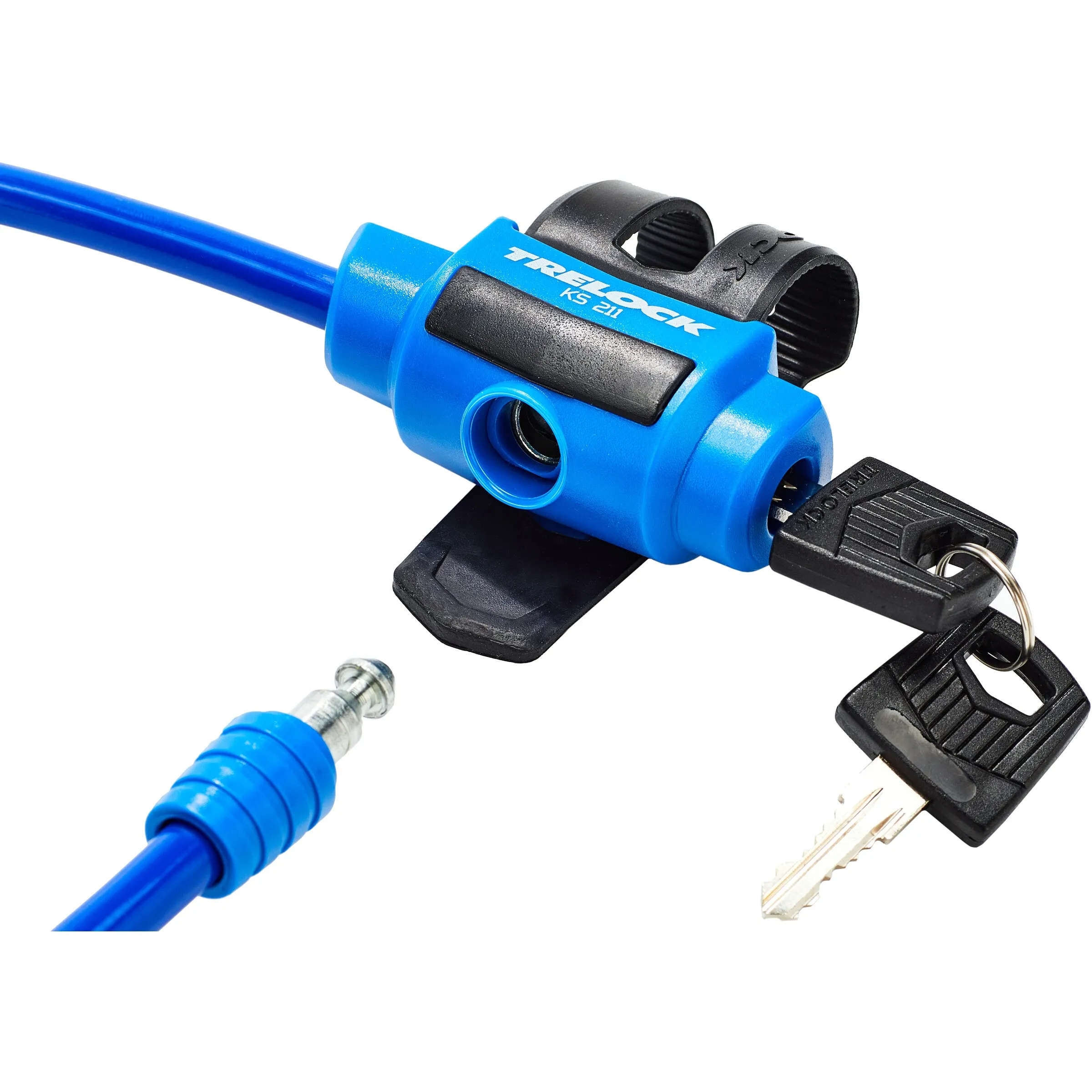 Trelock FIXXGO KS211 Kids Bike / Scooter Lock - 75cm x 10mm - Blue