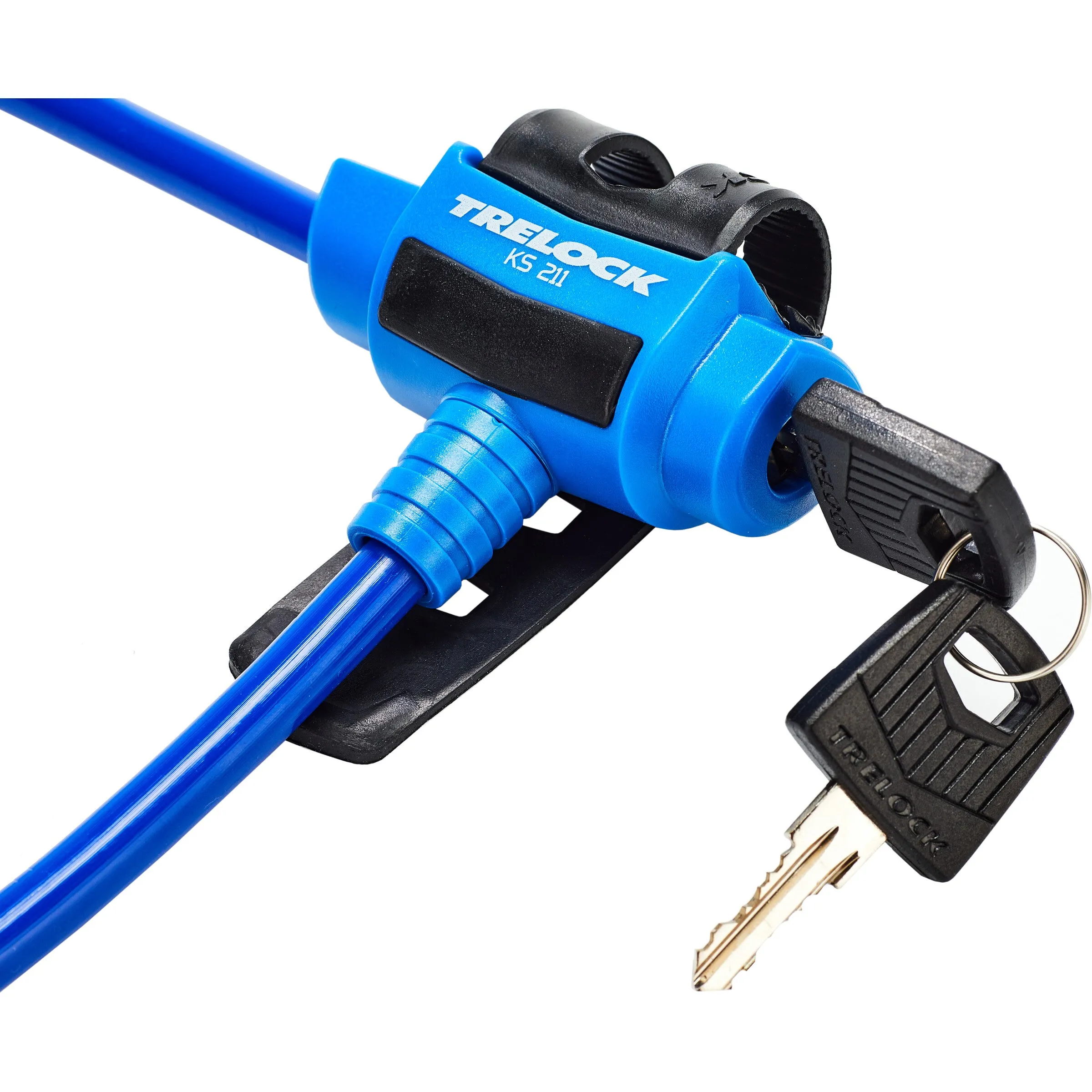 Trelock FIXXGO KS211 Kids Bike / Scooter Lock - 75cm x 10mm - Blue