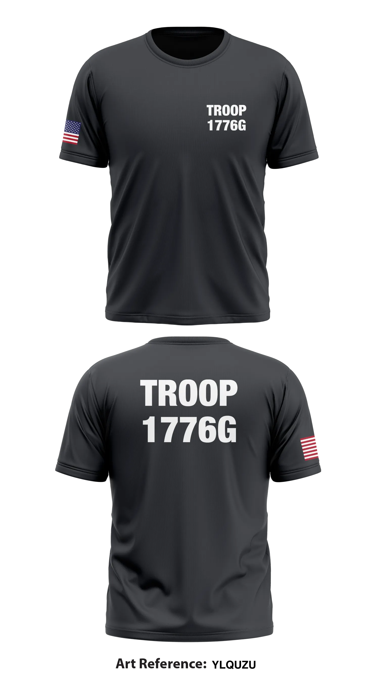 Troop 1776G Store 1 Core Men's SS Performance Tee - YLQuZu