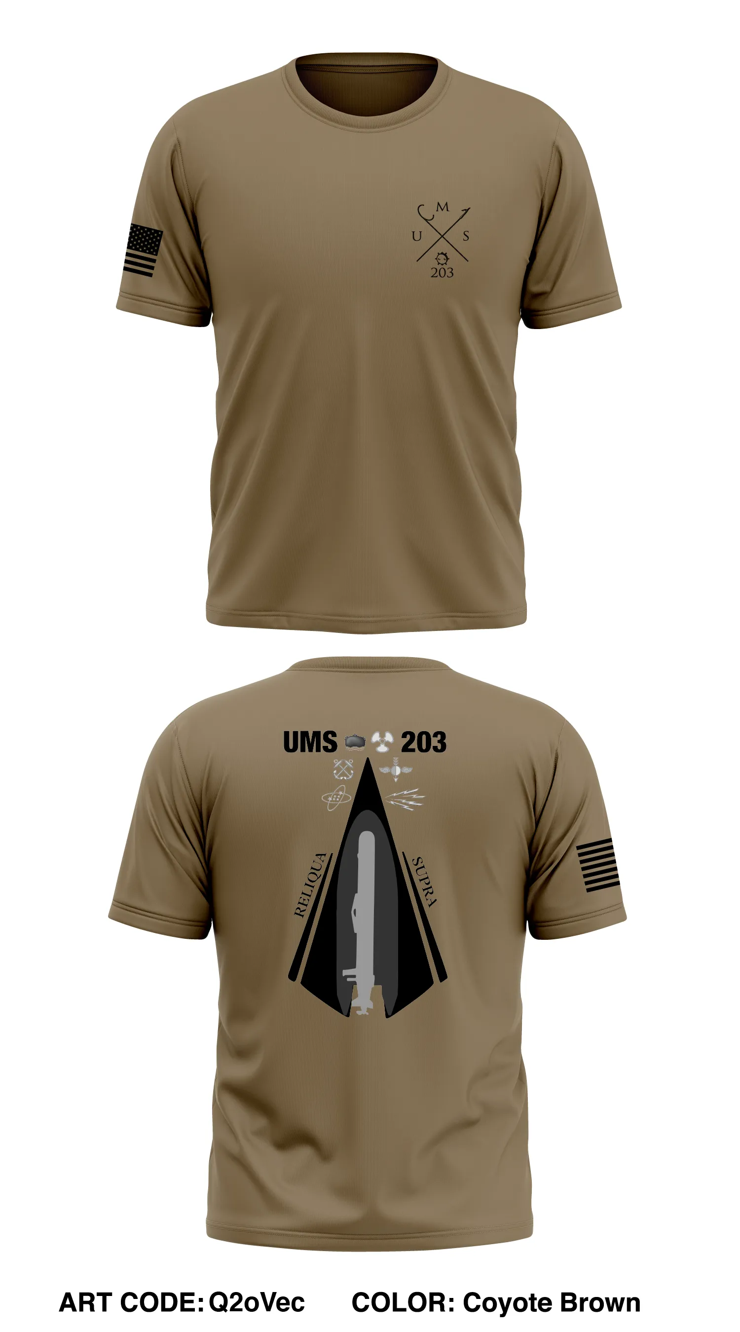UMS 203 Store 1 Core Men's SS Performance Tee - Q2oVec
