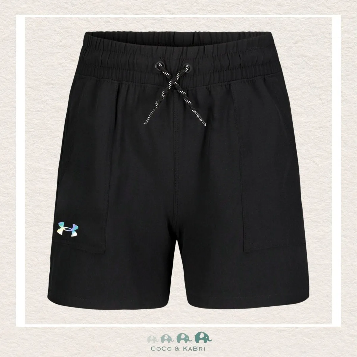 Under Armour Youth Girls Black Long Shorts