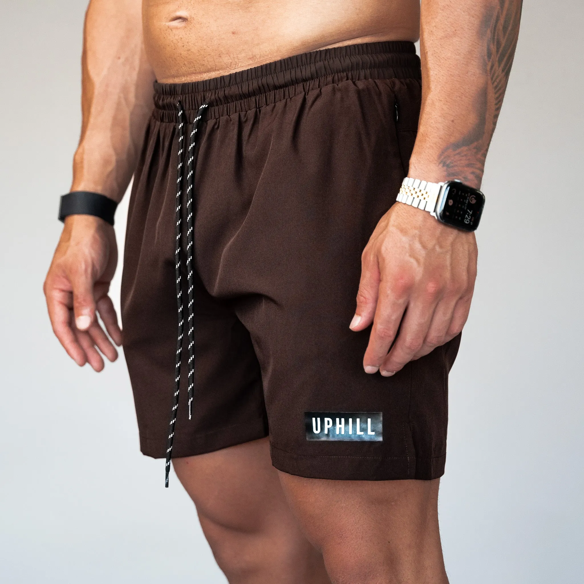 Uphill Performance Shorts Brown