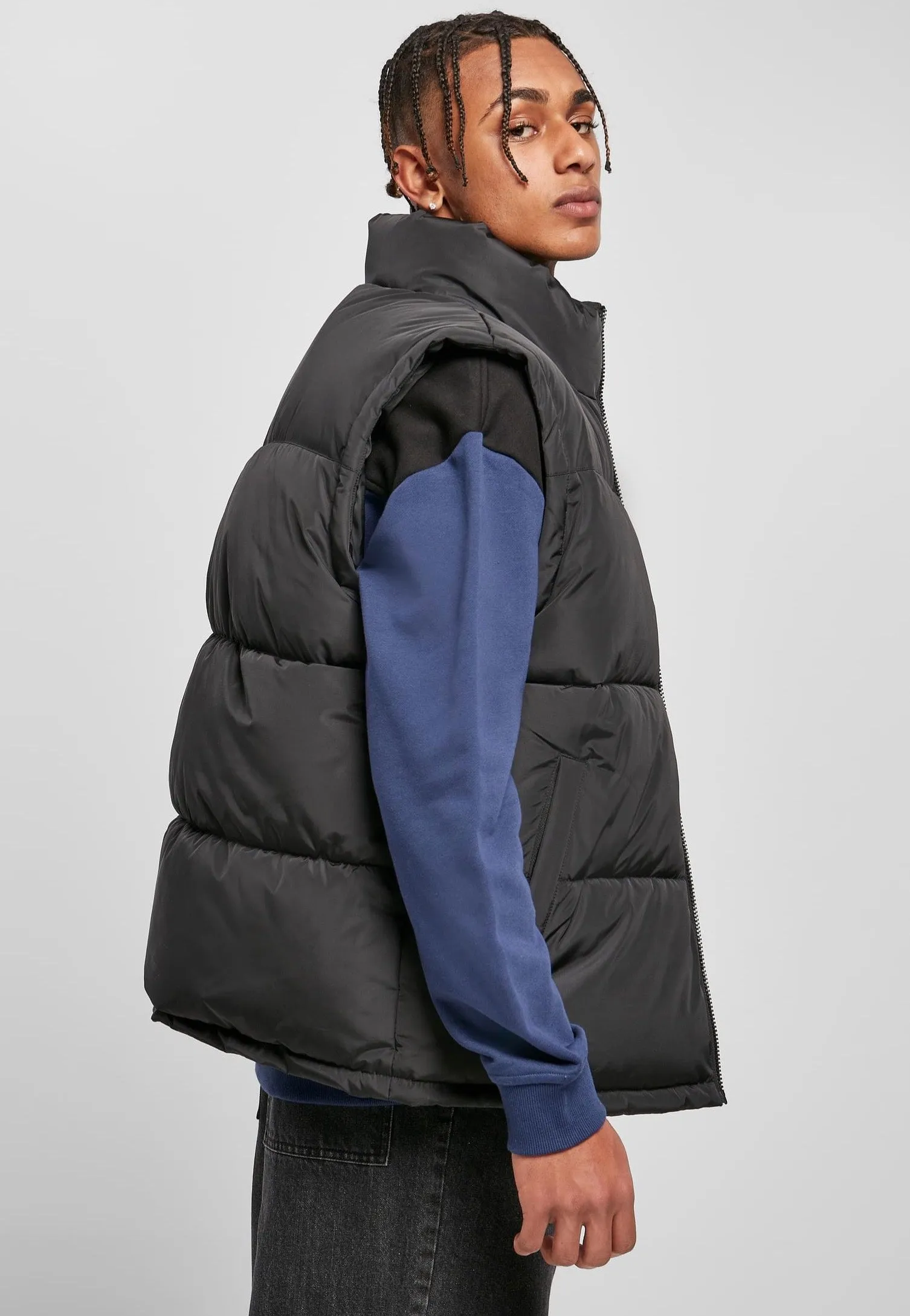 Urban Classics - Block Puffer Black/Black - Vest