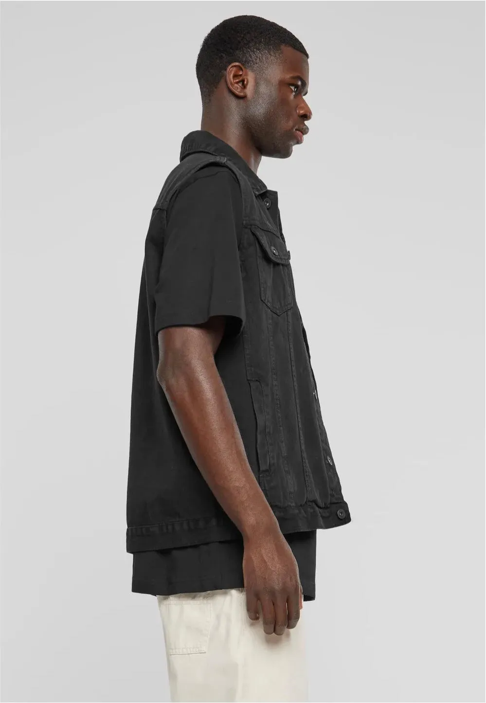 Urban Classics - Denim Black Dark - Jeans Vest
