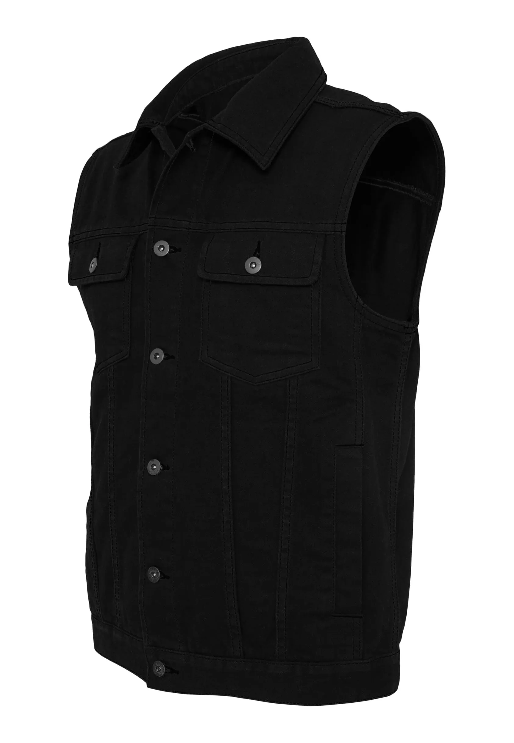 Urban Classics - Denim Black Dark - Jeans Vest