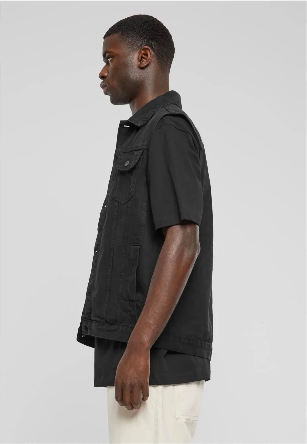 Urban Classics - Denim Black Dark - Jeans Vest