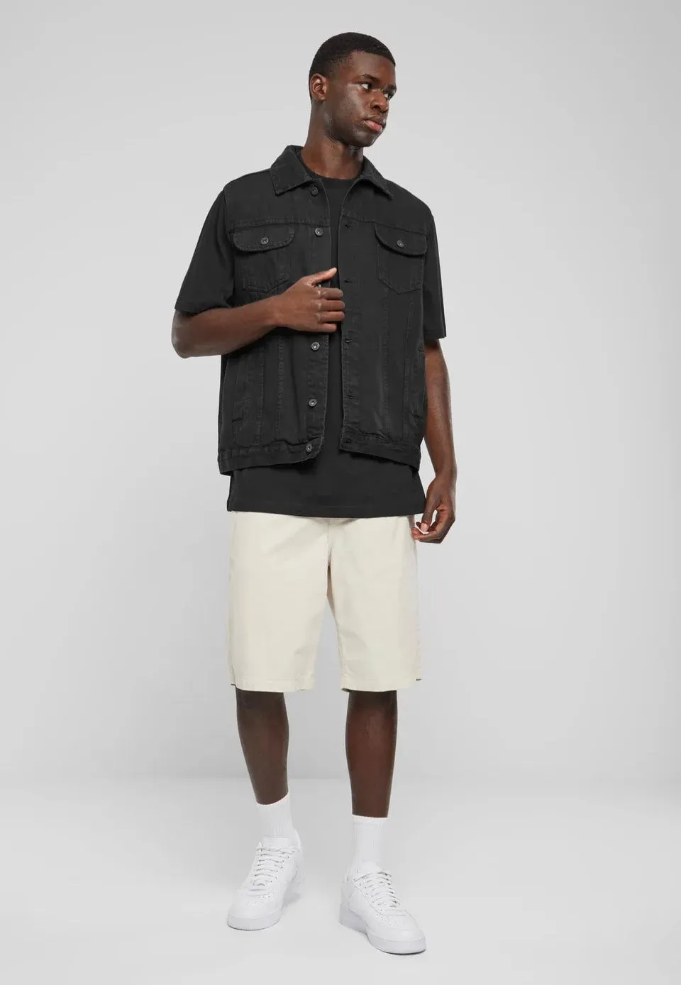 Urban Classics - Denim Black Dark - Jeans Vest