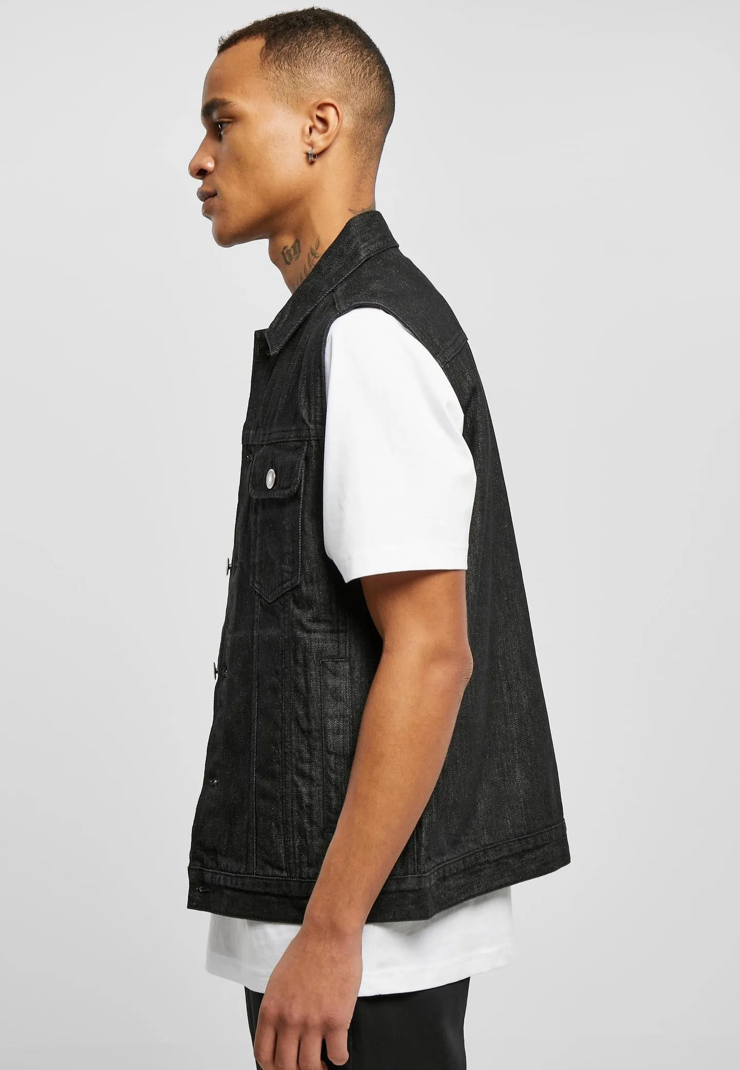 Urban Classics - Denim Black Washed - Jeans Vest