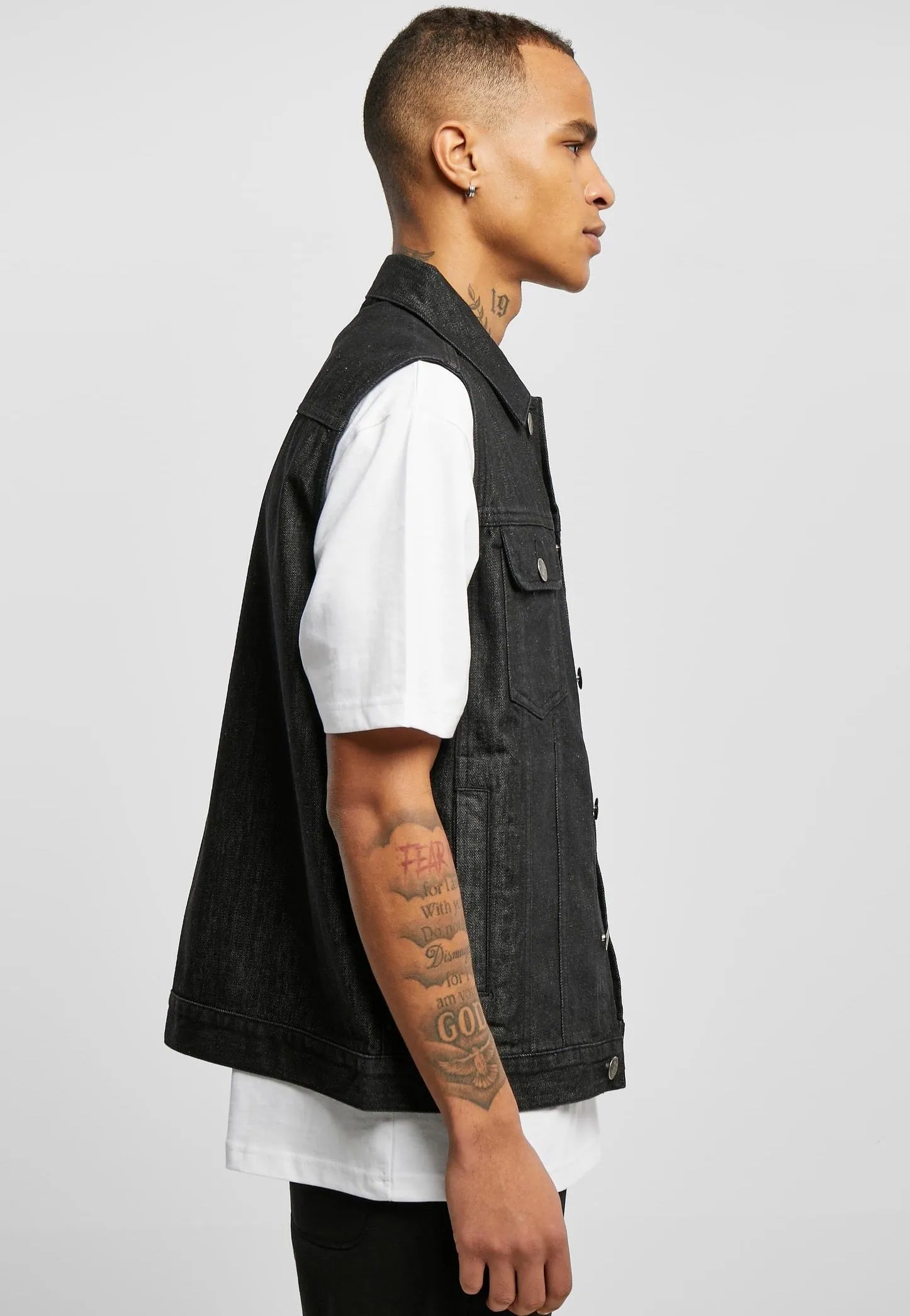 Urban Classics - Denim Black Washed - Jeans Vest