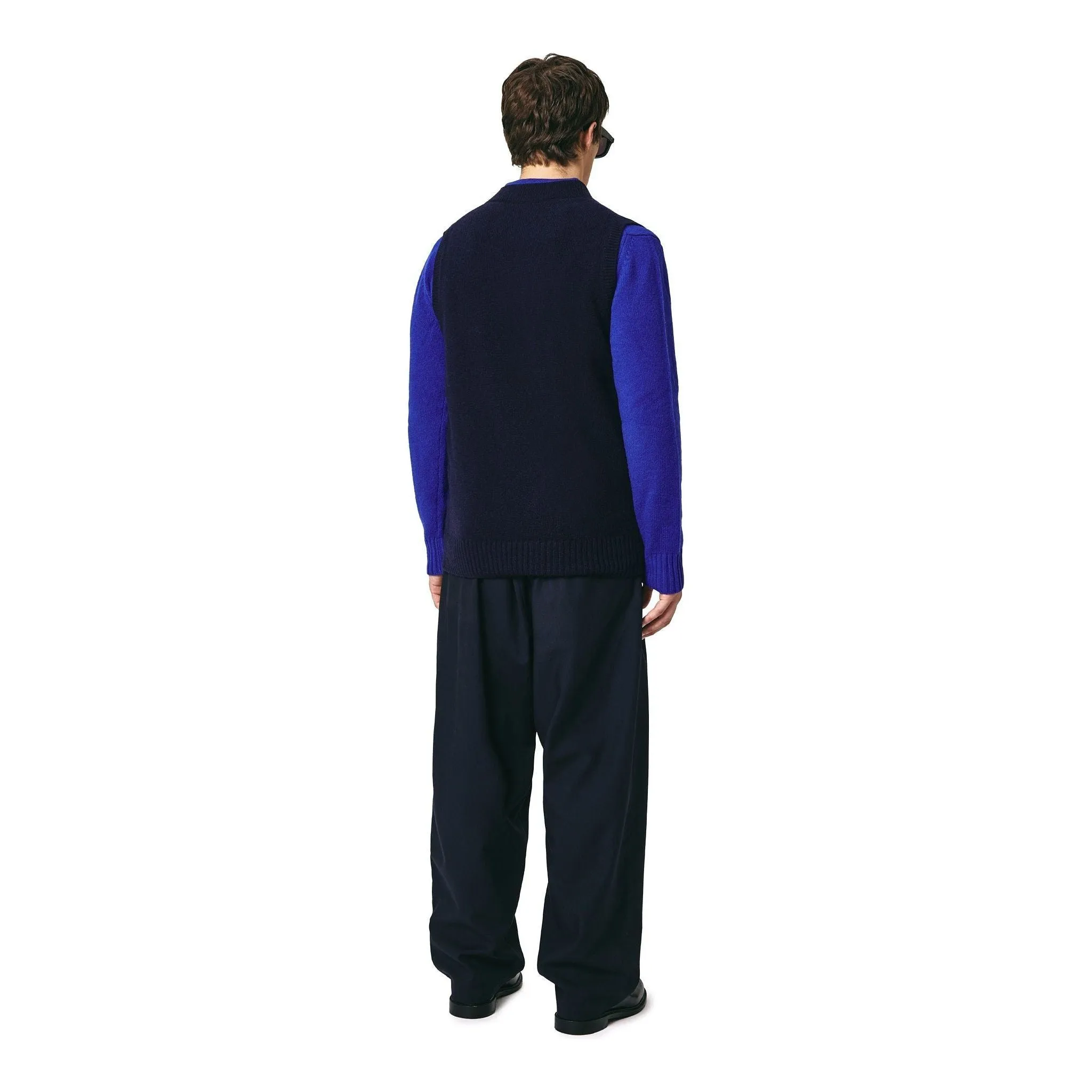 Vest Sweater, Blu