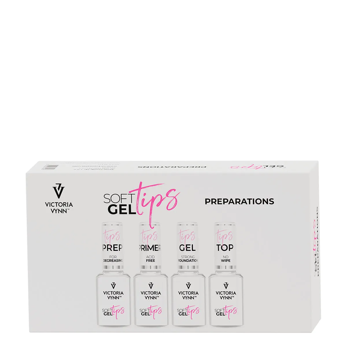 Victoria Vynn Soft Gel Tips Long Coffin Complete Kit with LED Lamp
