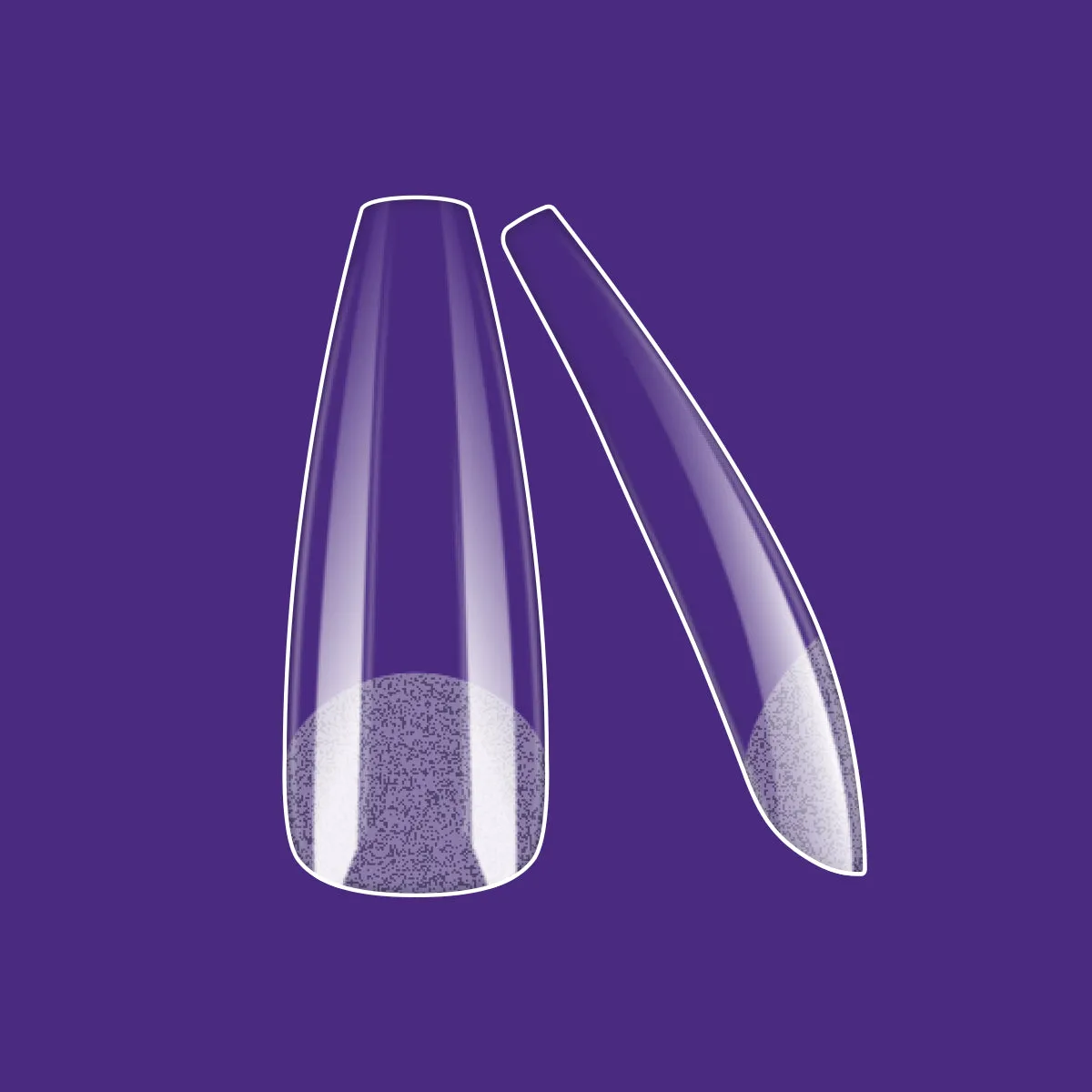 Victoria Vynn Soft Gel Tips Long Coffin Complete Kit with LED Lamp