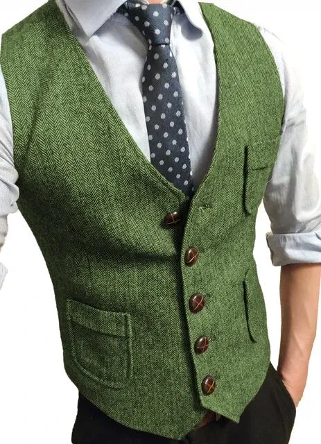 Vintage Wool Vests For Men