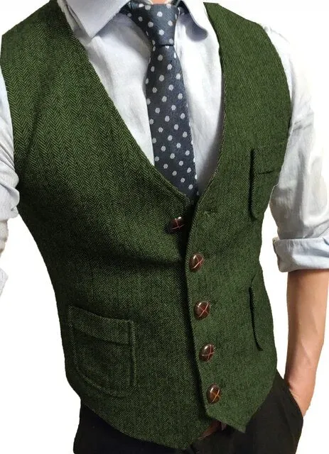 Vintage Wool Vests For Men