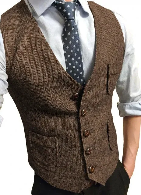 Vintage Wool Vests For Men