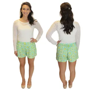 Virginia Shorts - Mint Print