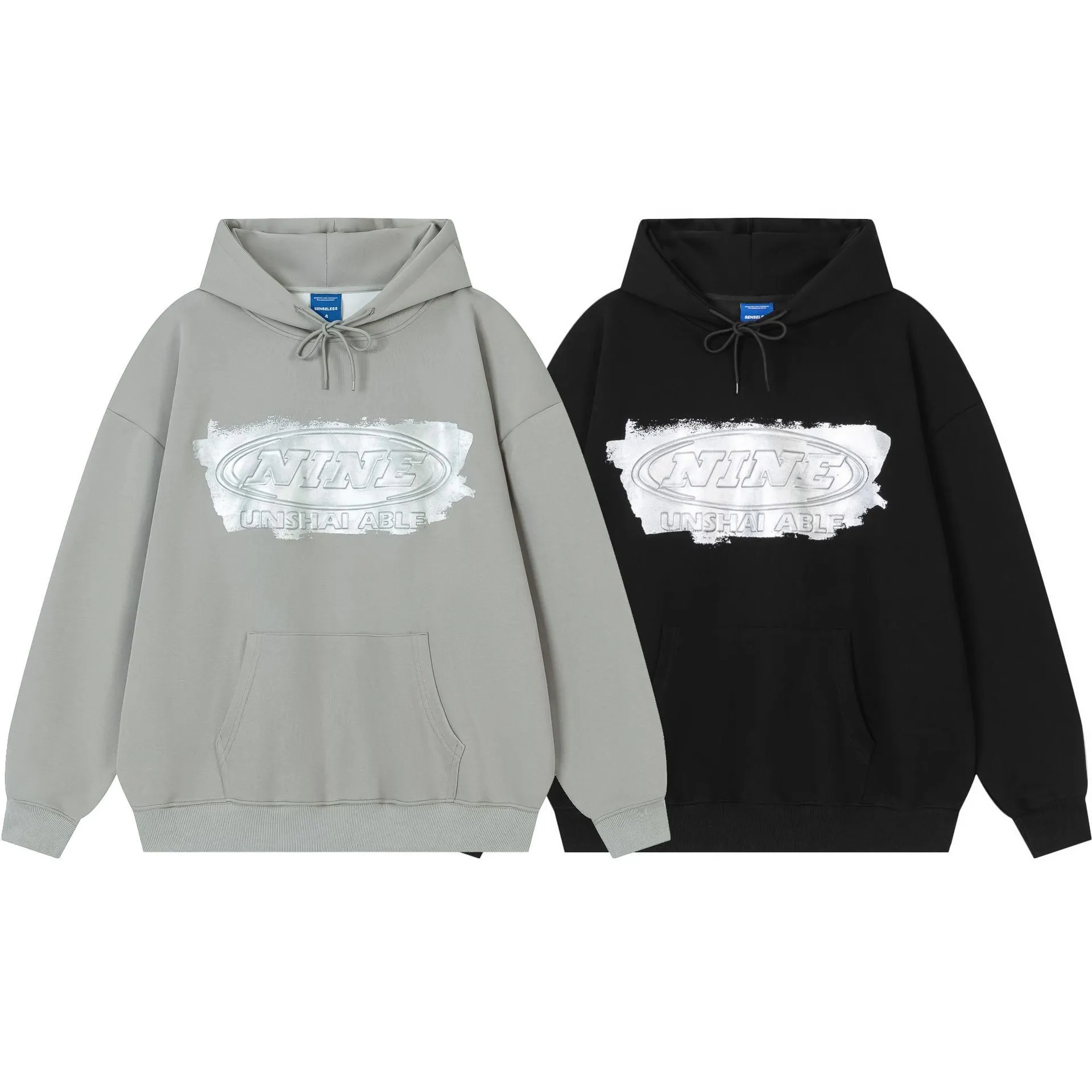 W2663-Street Three-dimensional Joker Personality Fun Trend Printing Long Sleeve Hooded Vests
