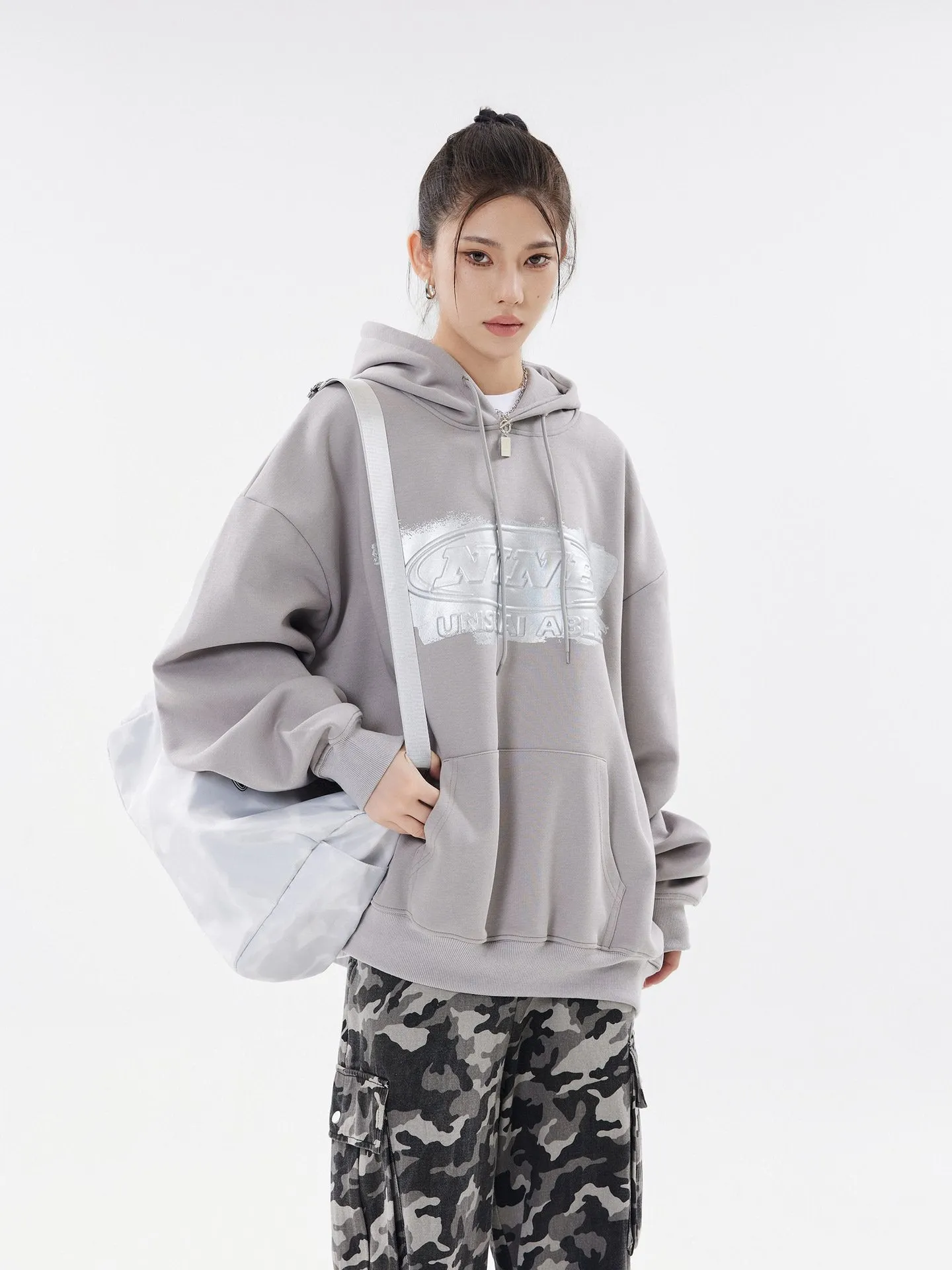 W2663-Street Three-dimensional Joker Personality Fun Trend Printing Long Sleeve Hooded Vests