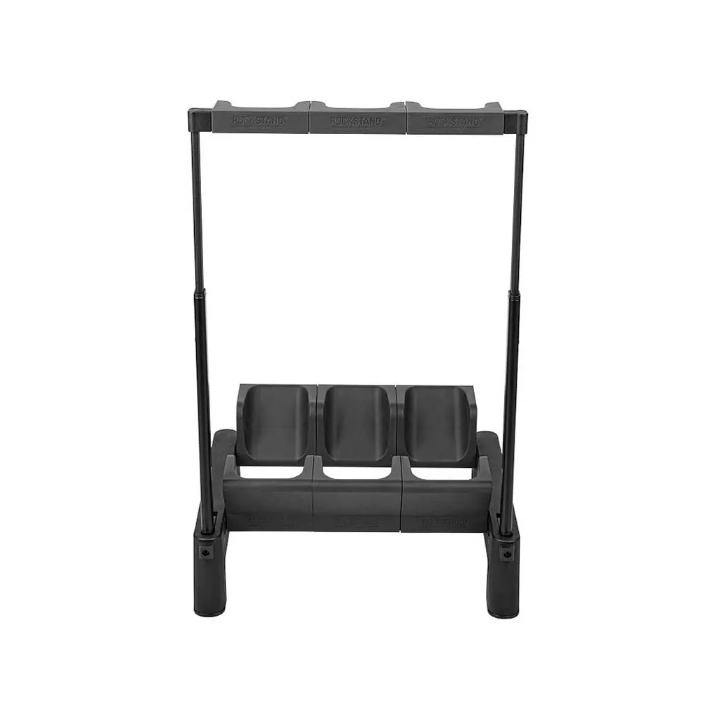 Warwick RockStand Modular Multiple 3E Electric/Bass Guitar Rack Stand, Black