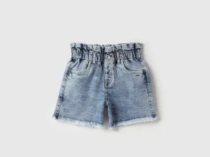 Washed Regular Fit Denim Shorts