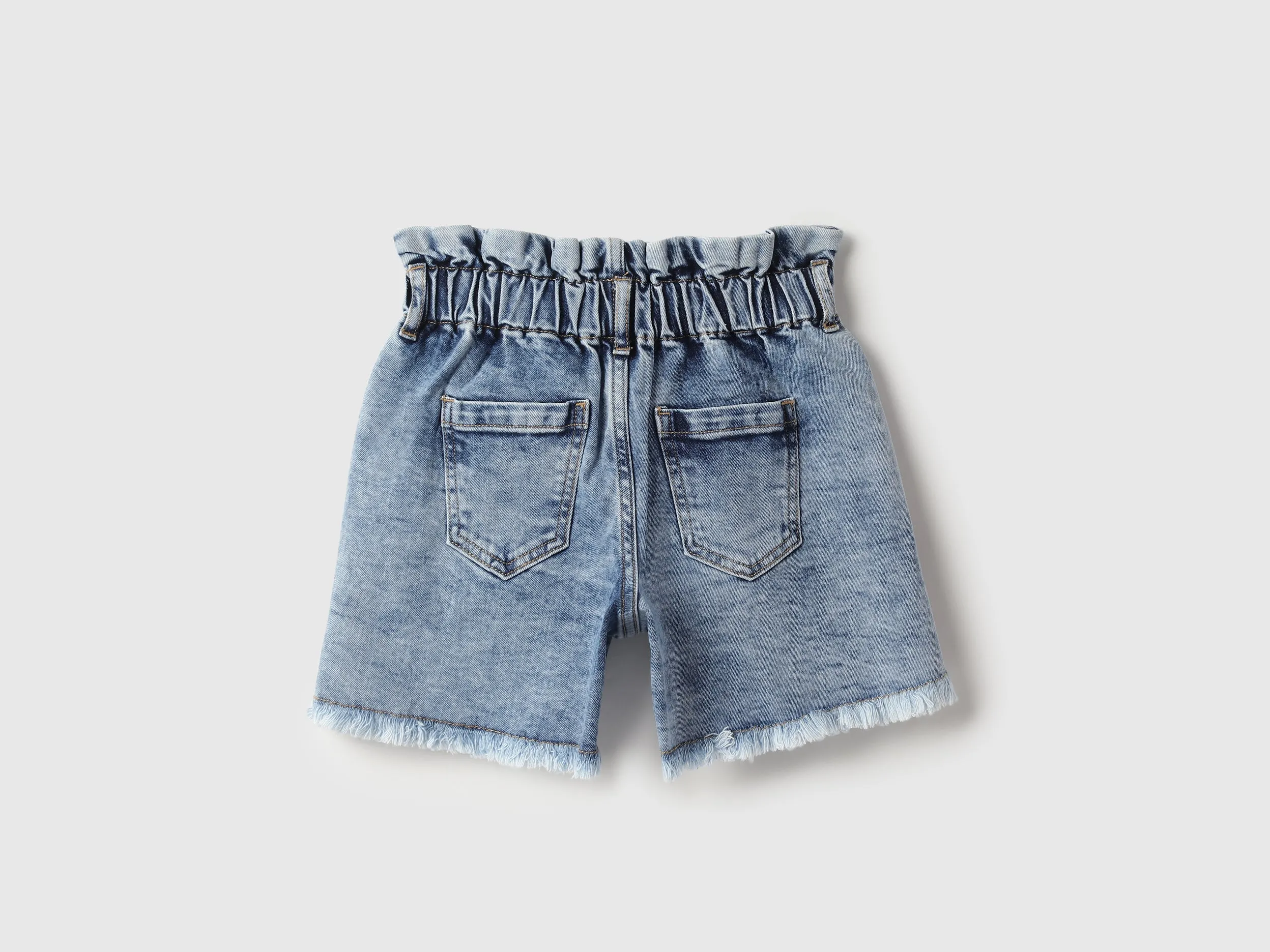 Washed Regular Fit Denim Shorts